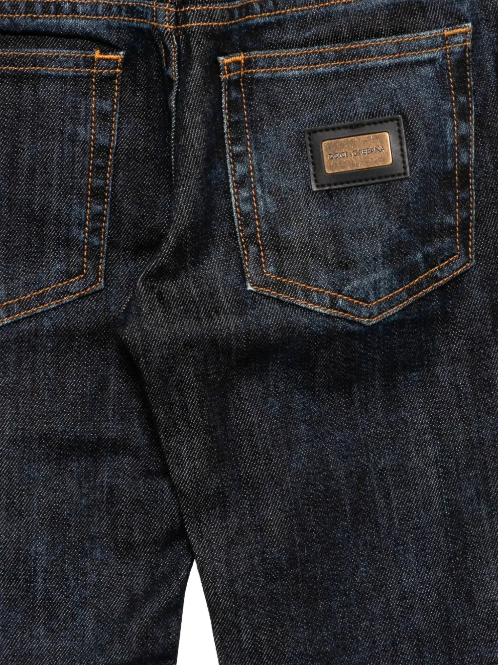 Dolce & Gabbana Kids Straight jeans Blauw