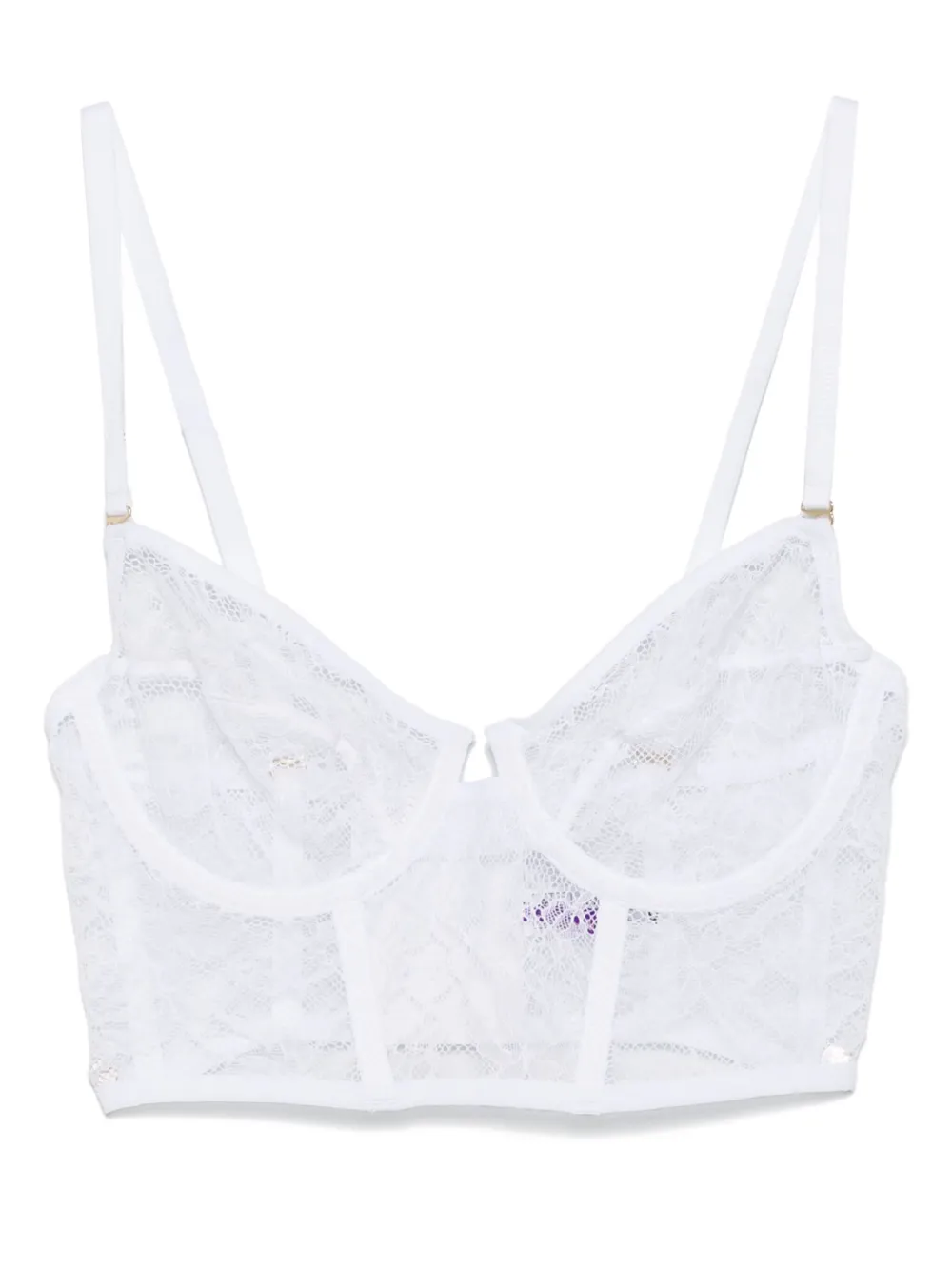 Maison Close Balconette Bra In White