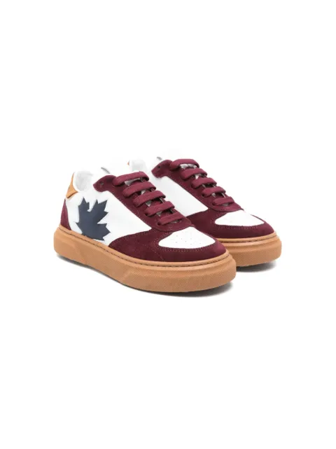 DSQUARED2 KIDS baskets à patch feuille d'érable