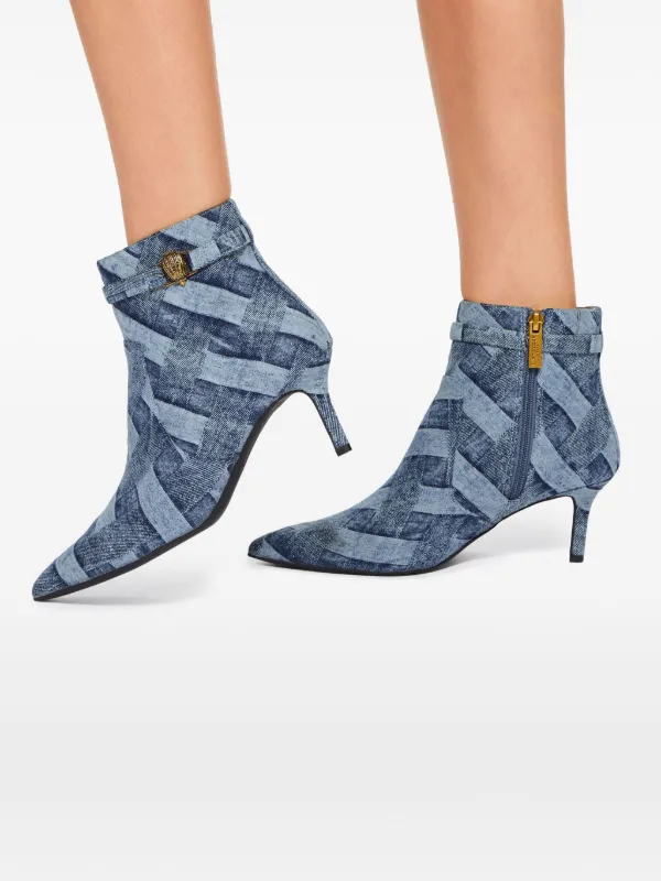 Kurt Geiger London 65mm Kensington Flexi Ankle Boots Blue FARFETCH IN