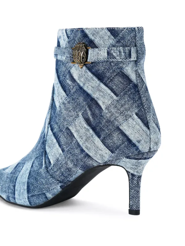 Kurt Geiger London 65mm Kensington Flexi Ankle Boots Blue