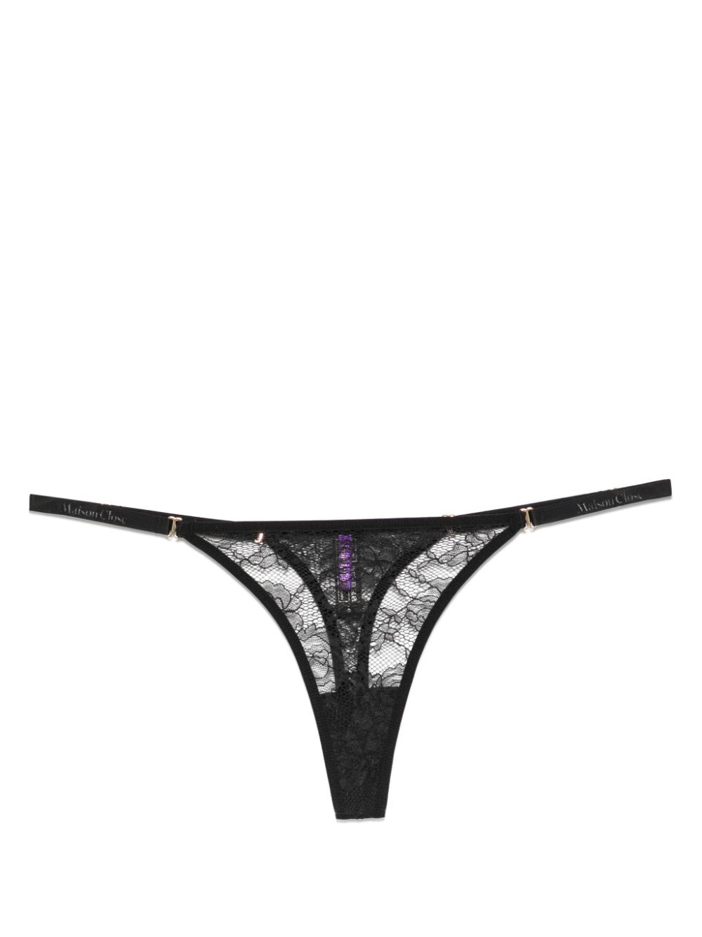 Maison Close Flashback kleine string Zwart