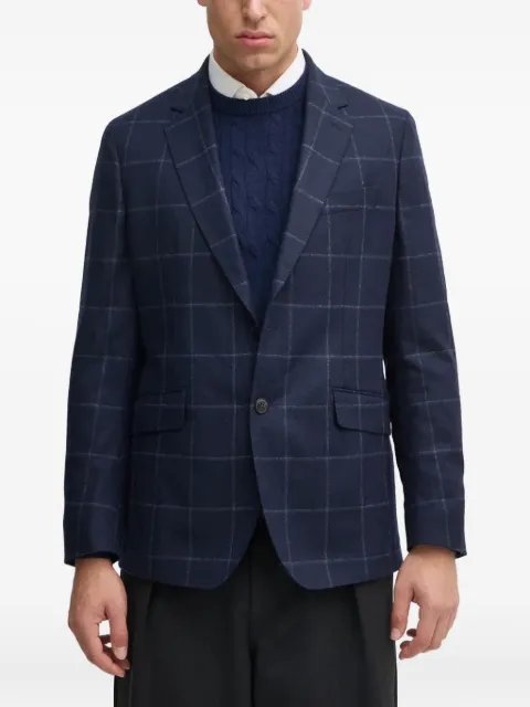 Hackett Blazer xadrez com abotoamento simples