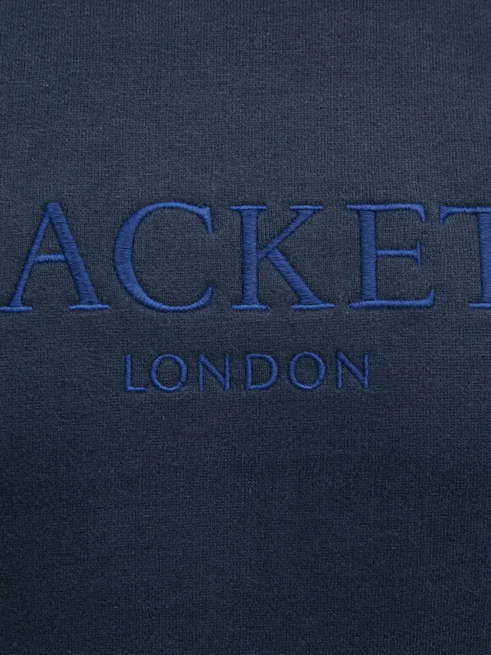 Hackett Sweater met geborduurd logo Blauw