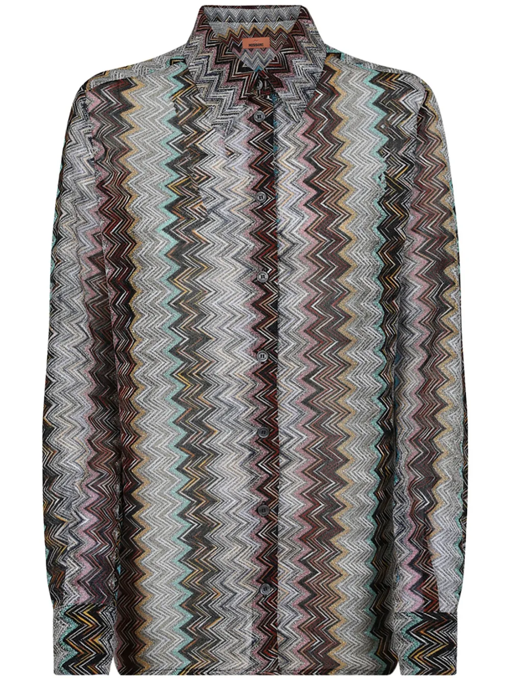 Missoni zigzag-print Shirt | Grey | FARFETCH BH