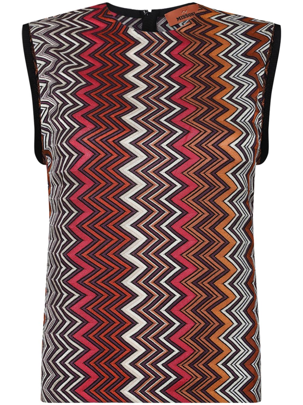 Missoni Top con motivo a zigzag - Rosso