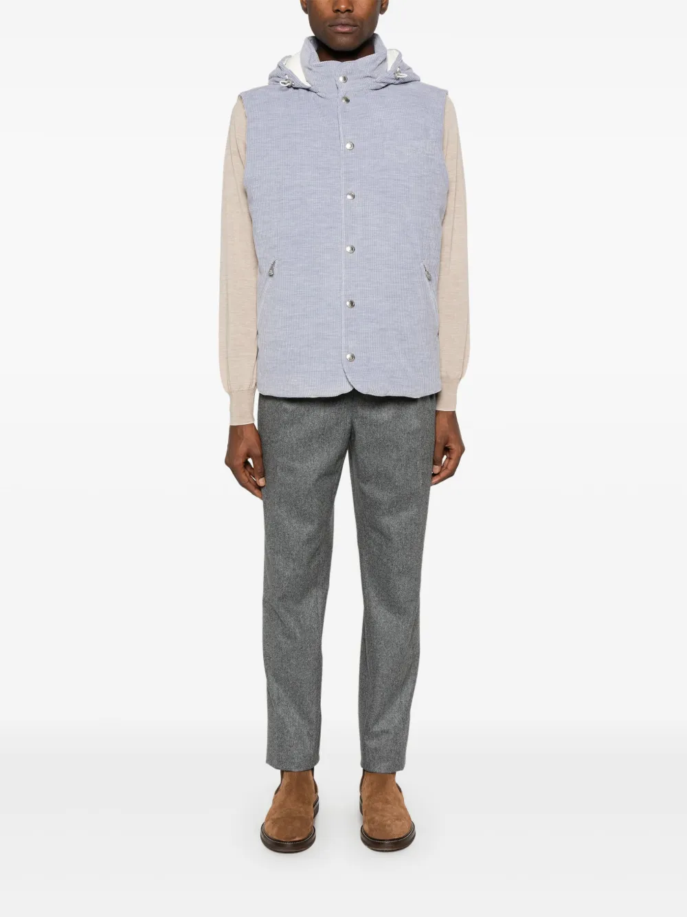 Brunello Cucinelli corduroy down gilet | Waistcoats & Gilets | Image 2