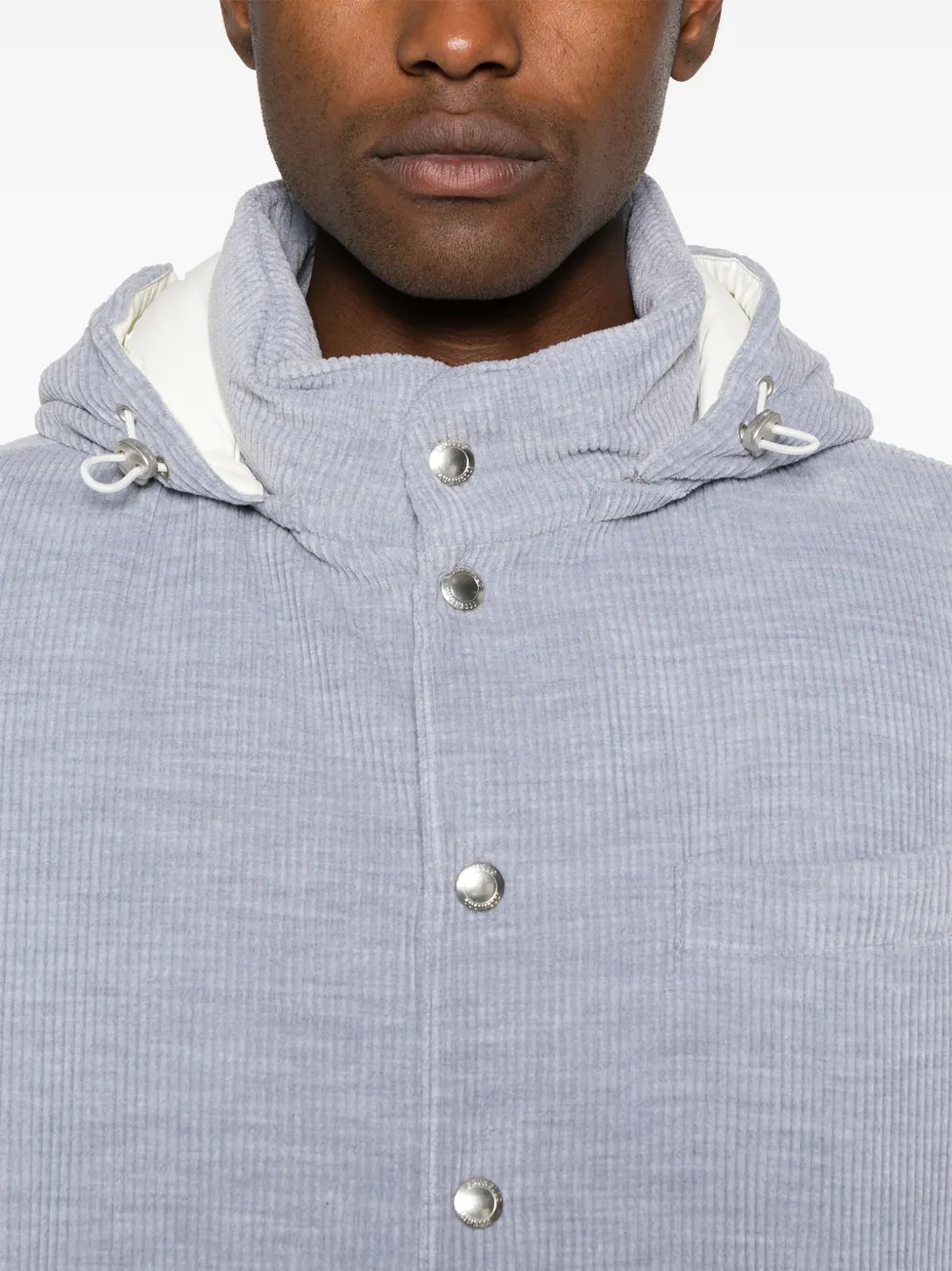 Brunello Cucinelli Ribfluwelen bodywarmer Grijs