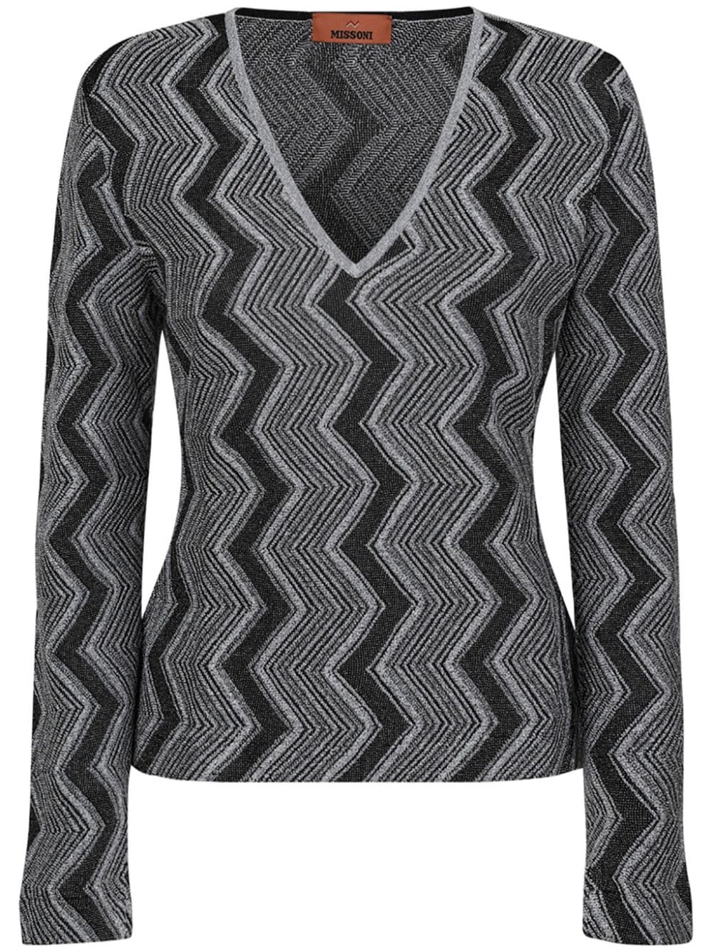 zigzag metallic jumper