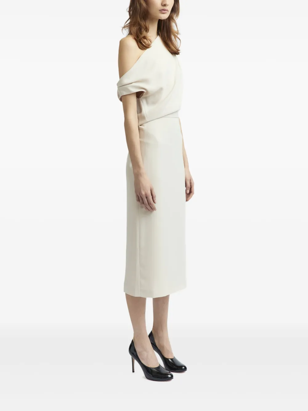 16Arlington Kira midi-jurk Wit