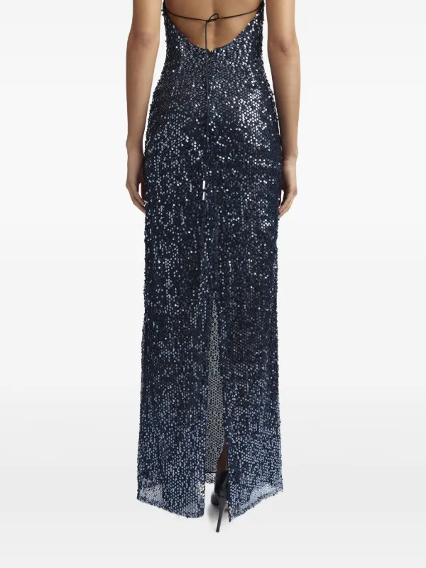 【関税込み】16Arlington ネイビー Eima マキシドレス 16Arlington Eima Gown Dress | Blue | FARFETCH