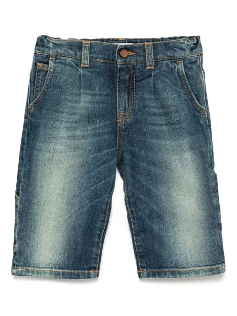 Dolce & Gabbana Kids logo patch denim shorts