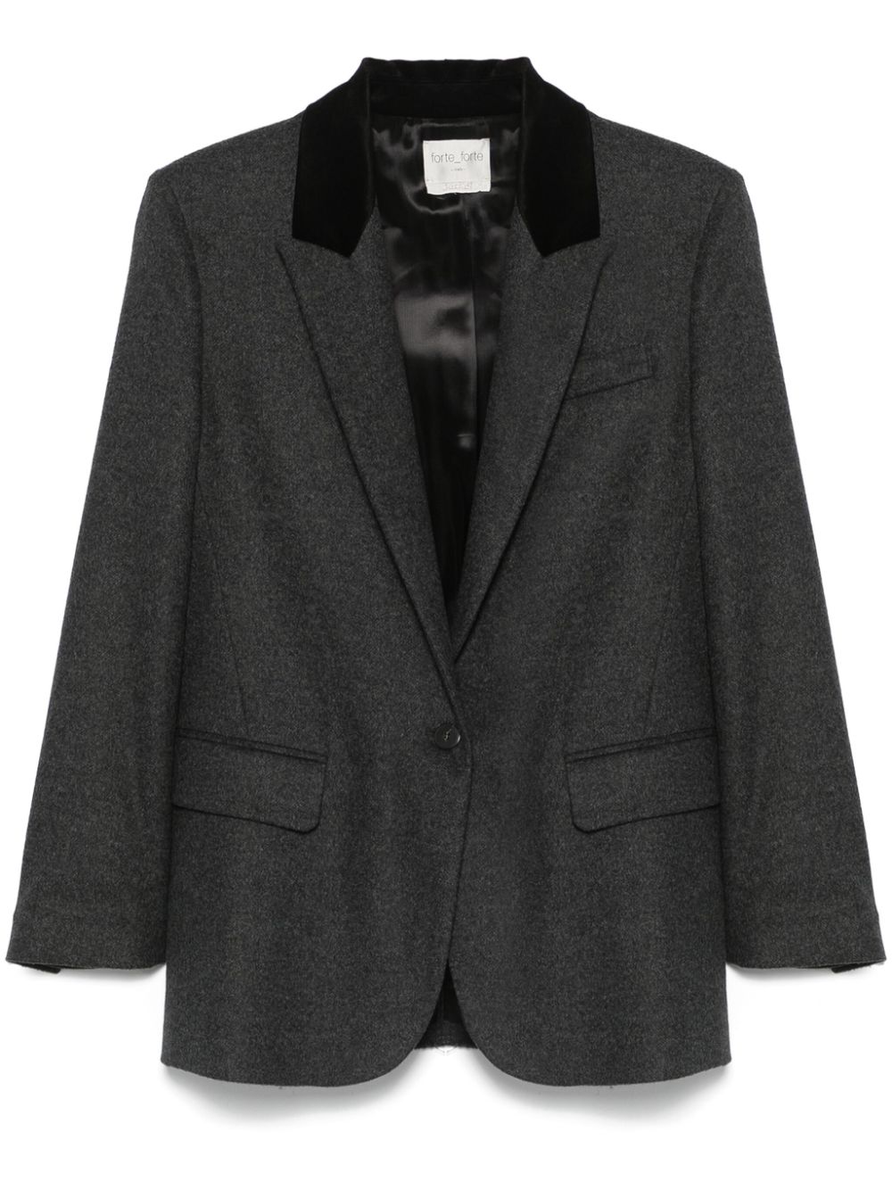 Forte Flanellen blazer Grijs