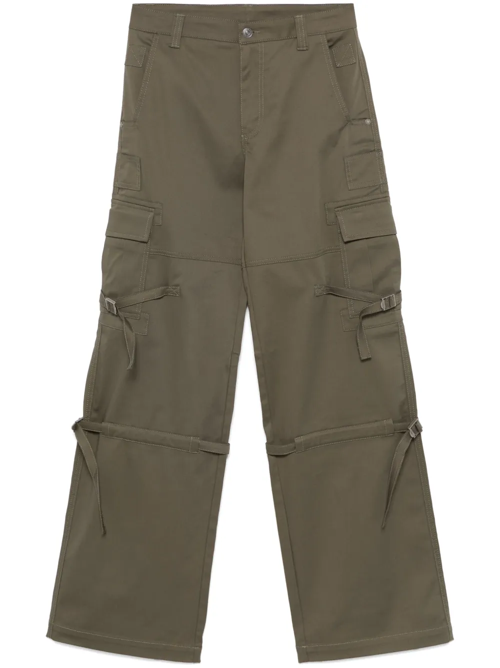 Ermanno Scervino strap-detail cargo pants | Green | Image 1
