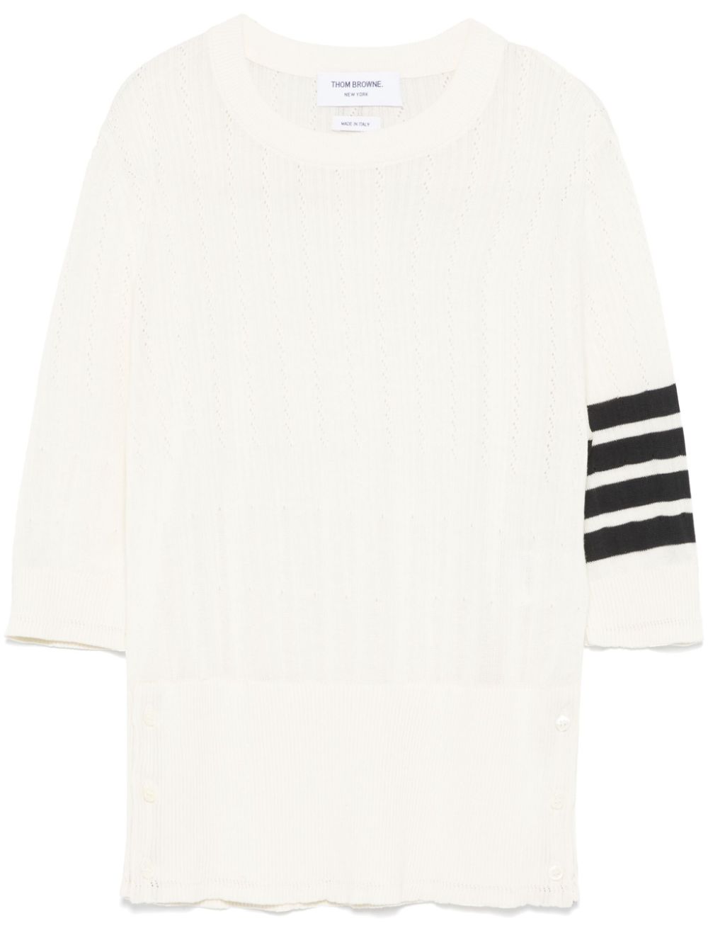 Thom Browne 4-Bar sweater - White