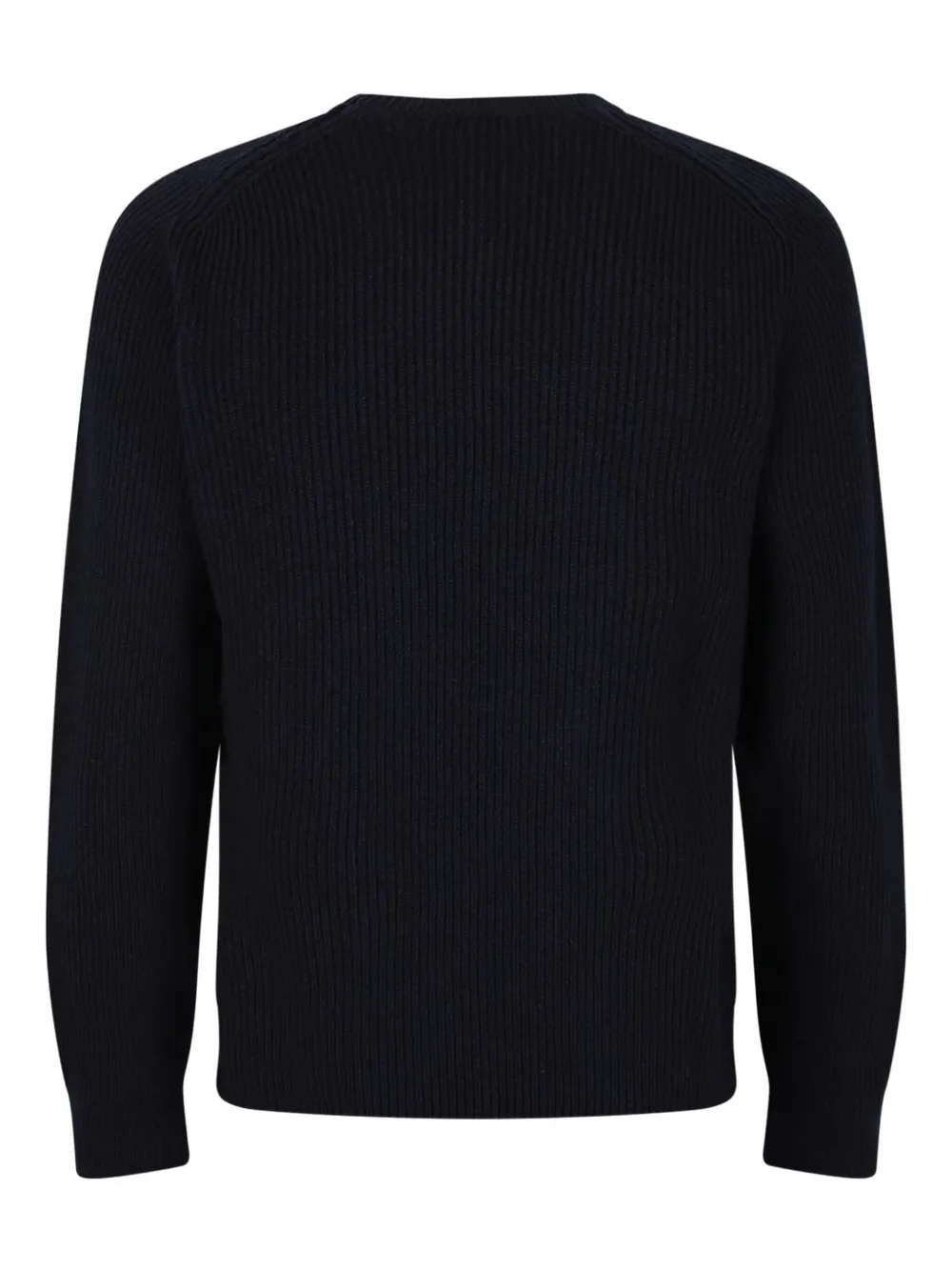 Gran Sasso ribbed crew-neck sweater - Zwart
