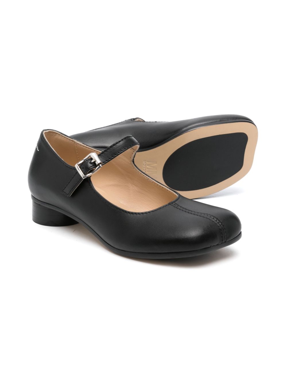 MM6 Maison Margiela Kids Anatomic ballerina's Zwart