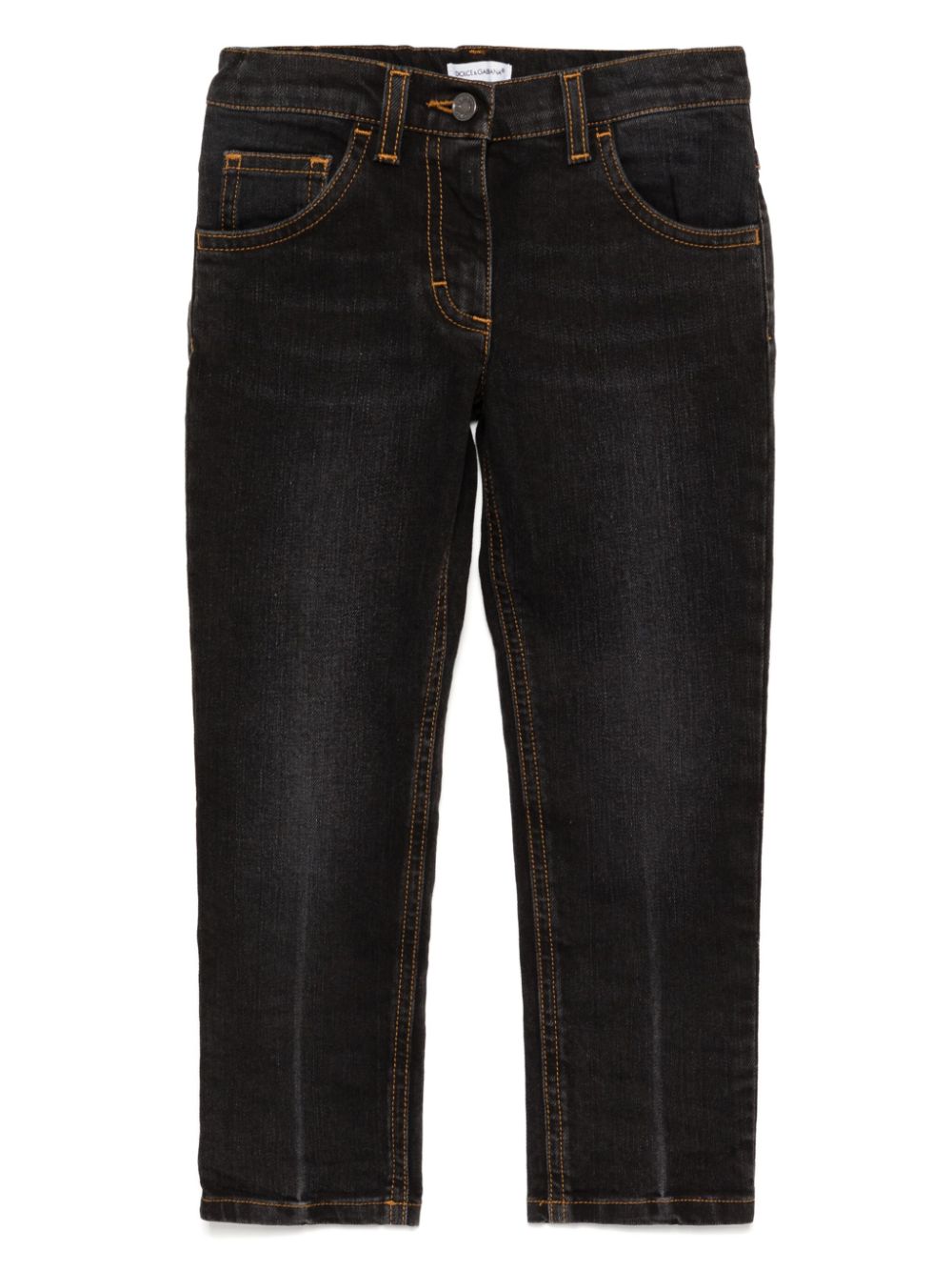 Dolce & Gabbana Kids cropped skinny jeans - Blue