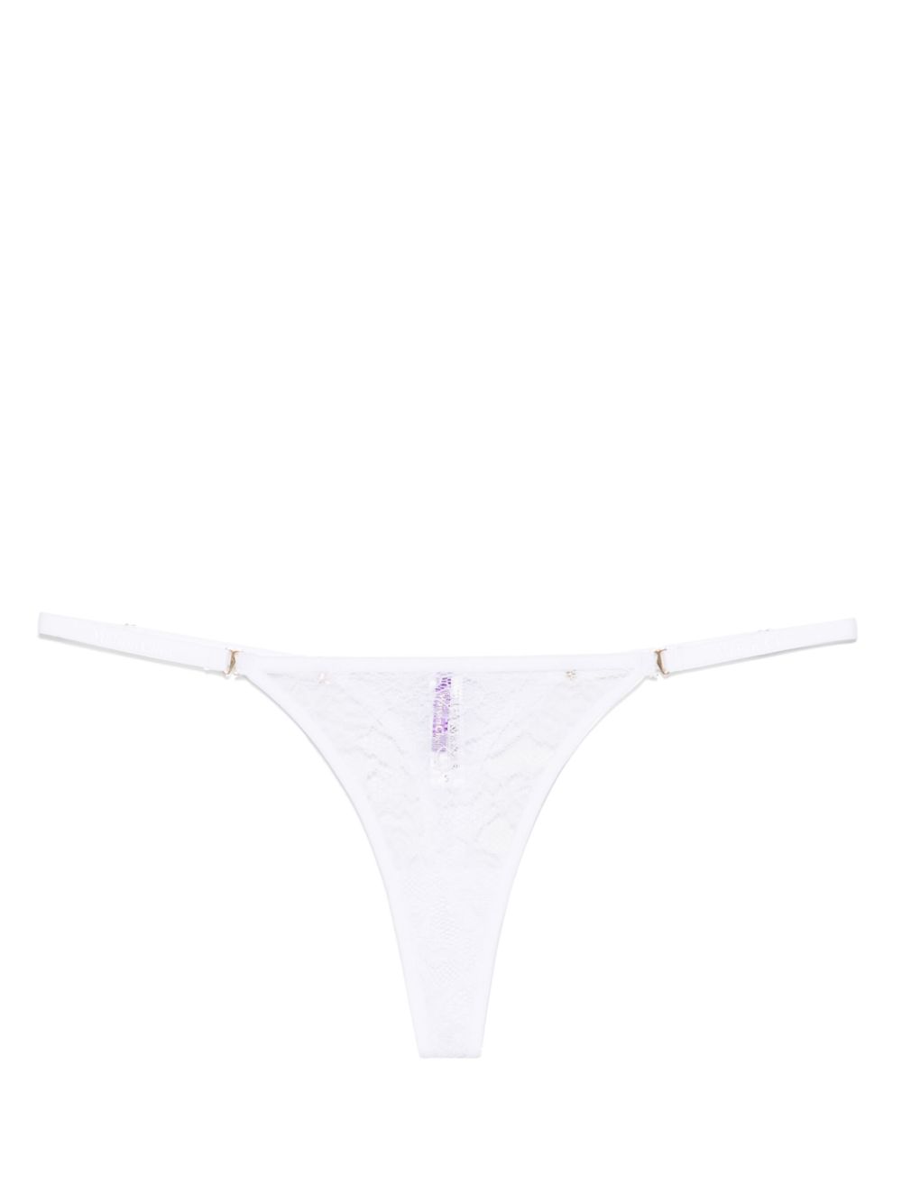 Maison Close Flashback kleine string Wit