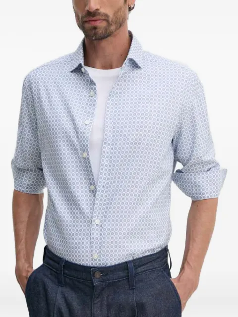 Hackett pointed-collar patterned shirt