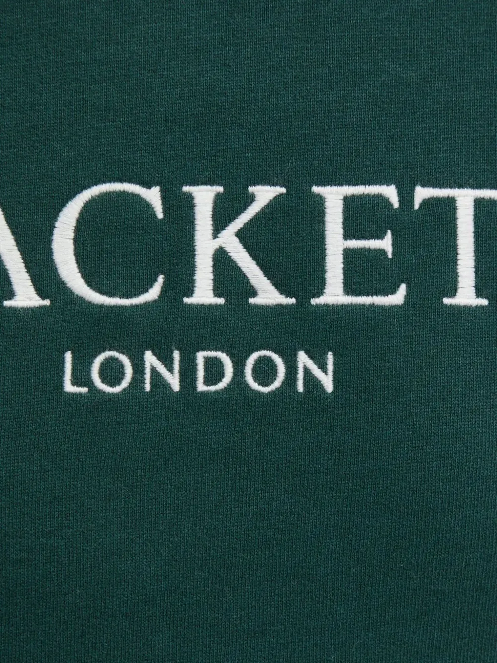 Hackett Hoodie met geborduurd logo Groen
