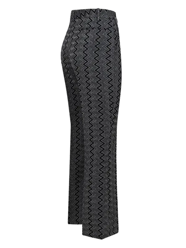 ファッションシーンで話題のこれから流行るブランド12選 Missoni OM FARFETCH | Black | Trousers Zigzag パンツ