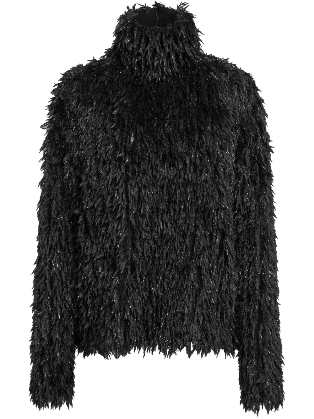 16Arlington Olall chiffon top Zwart