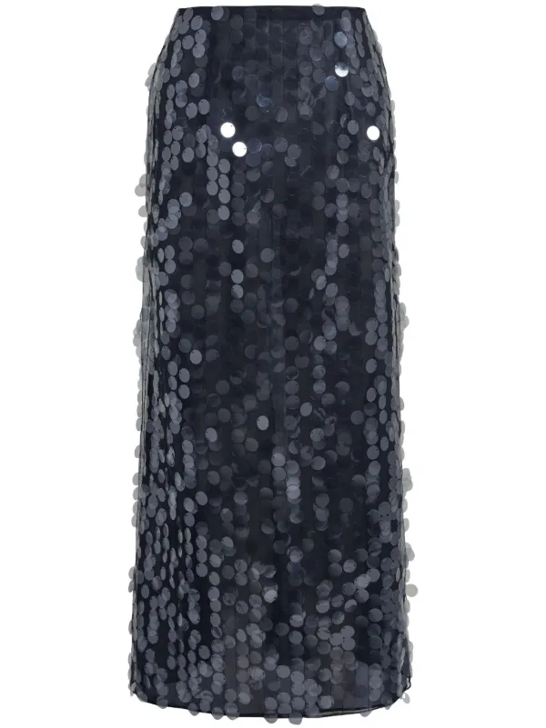 16Arlington Dia Midi Skirt in Black