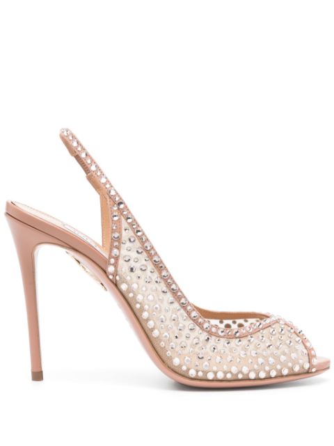 Aquazzura 105mm Crystal Lover sandals Women