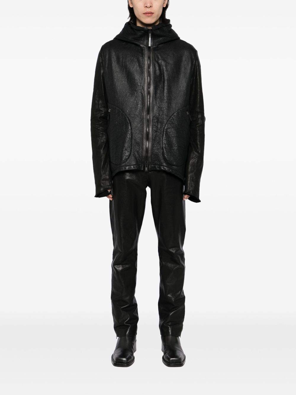 ISAAC SELLAM EXPERIENCE FLEMMARD LEATHER JACKET