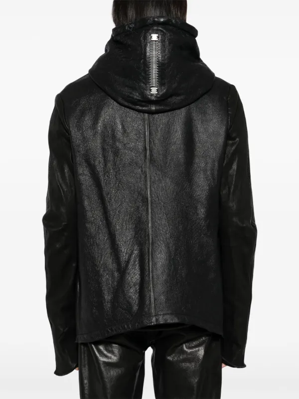 Isaac Sellam Experience high-neck Leather Jacket | Black