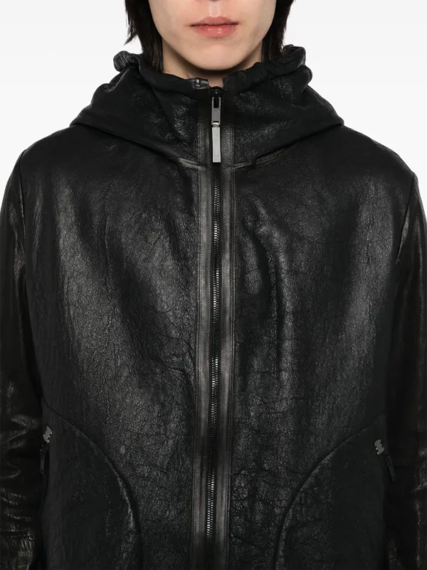 Isaac Sellam Experience high-neck Leather Jacket | Black