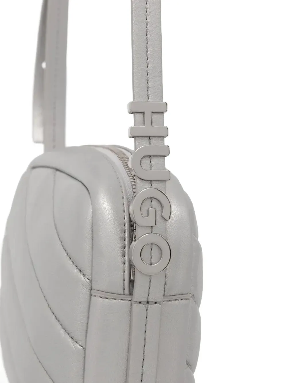 HUGO Gewatteerde crossbodytas Grijs