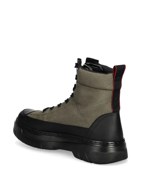 HUGO Hybrid Boots | Green | FARFETCH display picture 1