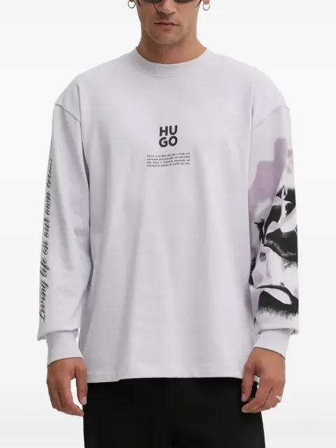 HUGO long sleeve graphic sweatshirt