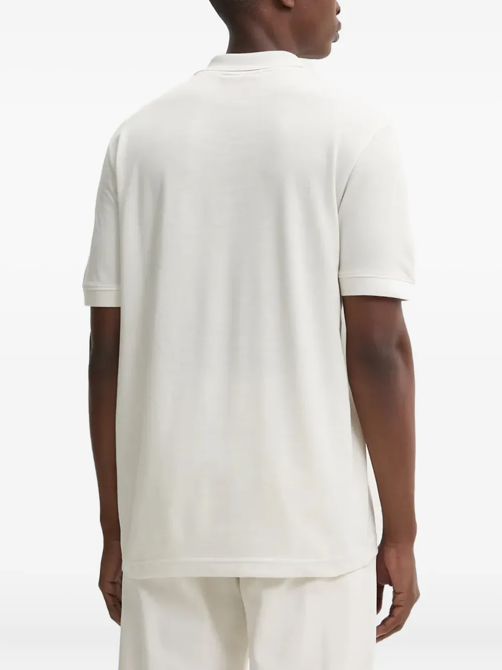 Hugo Boss Logo Polo Shirt In White