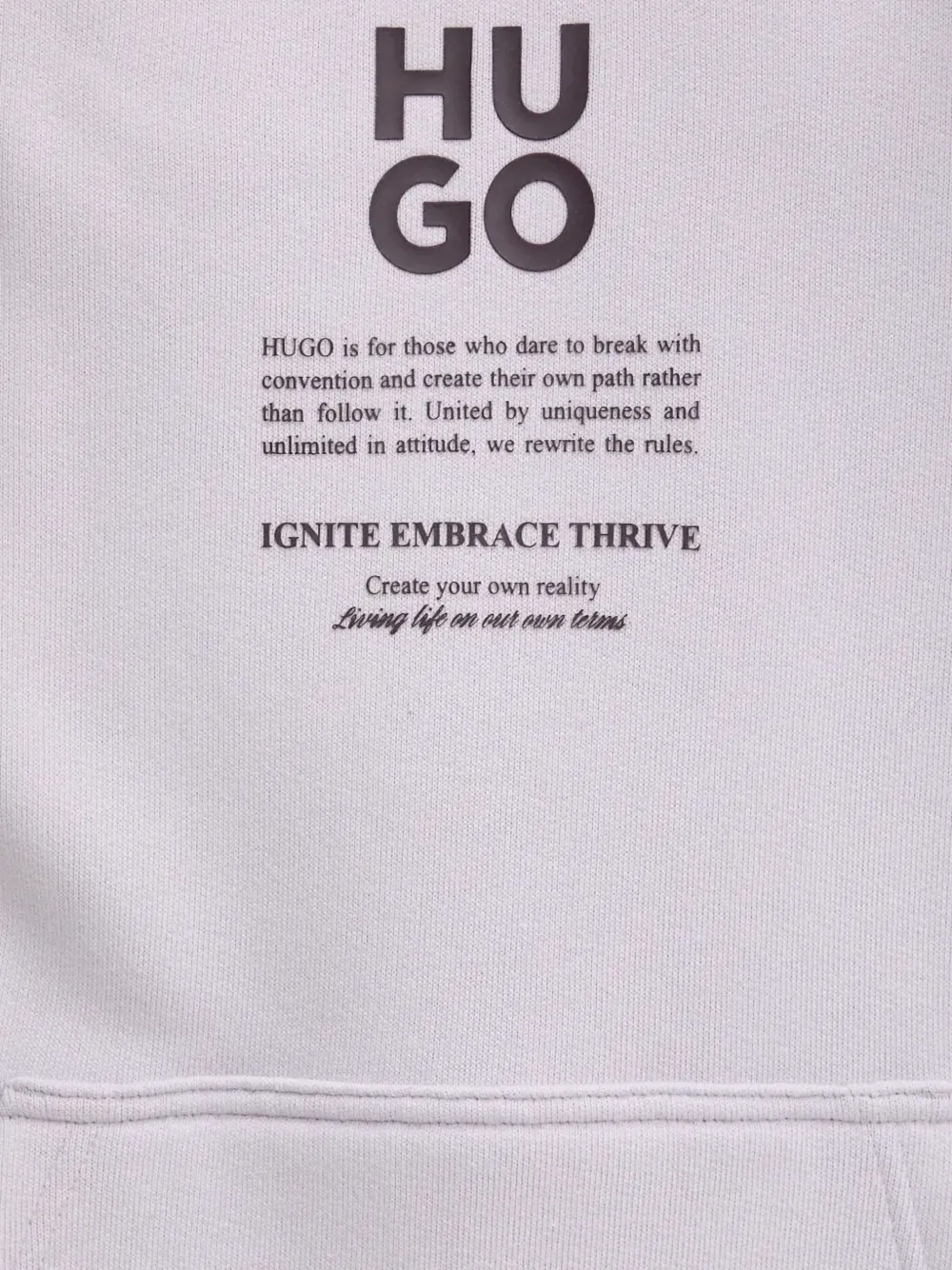Hugo Boss Graphic Hoodie In Purple