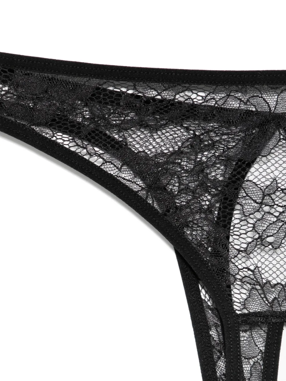Maison Close String met print Zwart