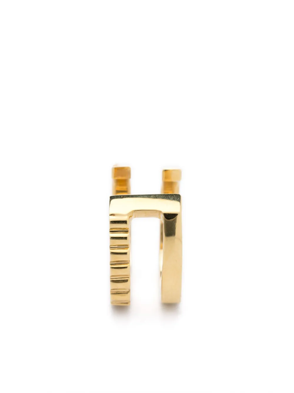 Aliita 9K yellow gold Doble Aro cuff earring - Goud