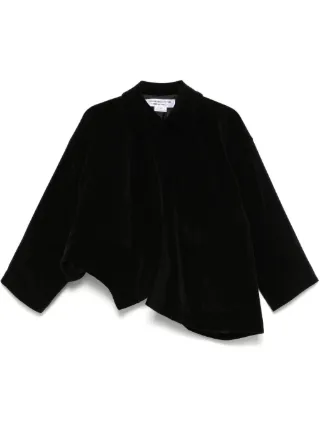 Comme des Garçons Velor Short Jacket Comme Des Garçons Comme Des Garçons Velvet Jacket | Black | FARFETCH
