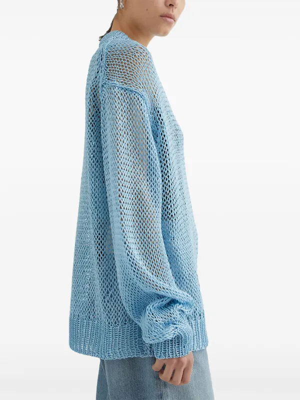 【送料&関税込】Jil Sander Midnight Blue Wool Sweater Jil Sander Lightweight Merino Wool Sweater Space Blue at