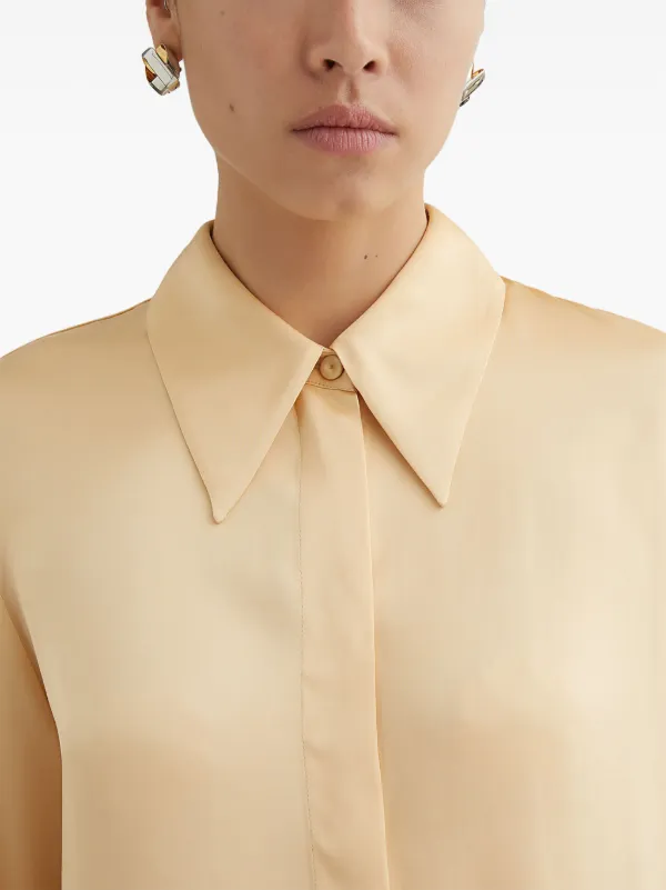 Jil Sander フライフロント シャツ | ニュートラル | FARFETCH JP