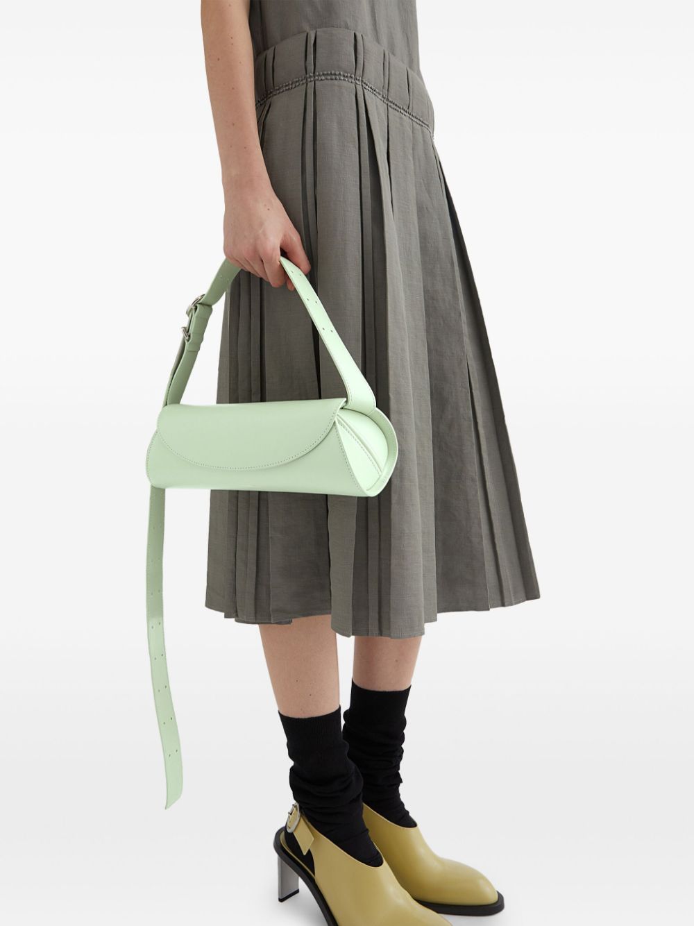 Jil Sander small Cannolo tote bag - Groen