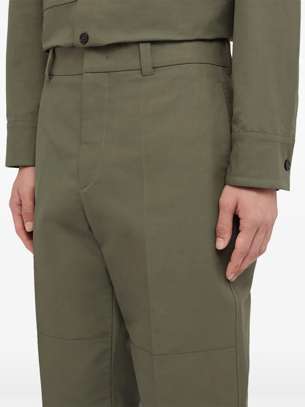 Jil Sander Straight broek Groen