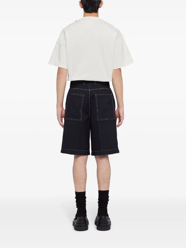 Jil Sander 関税込 ベルテッド ショーツ Jil Sander ベルテッド ショートパンツ | ブルー | FARFETCH JP