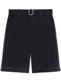 Jil Sander belted shorts - Blue