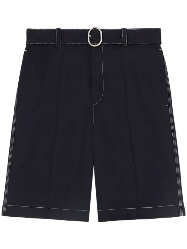 Jil Sander ベルテッド ショートパンツ | ブルー | FARFETCH JP