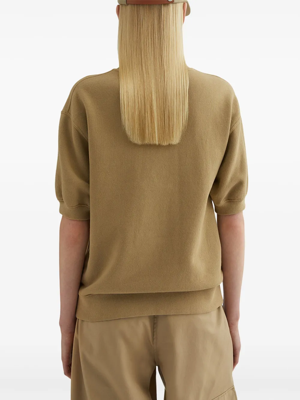 Jil Sander T-shirt met ronde hals Bruin