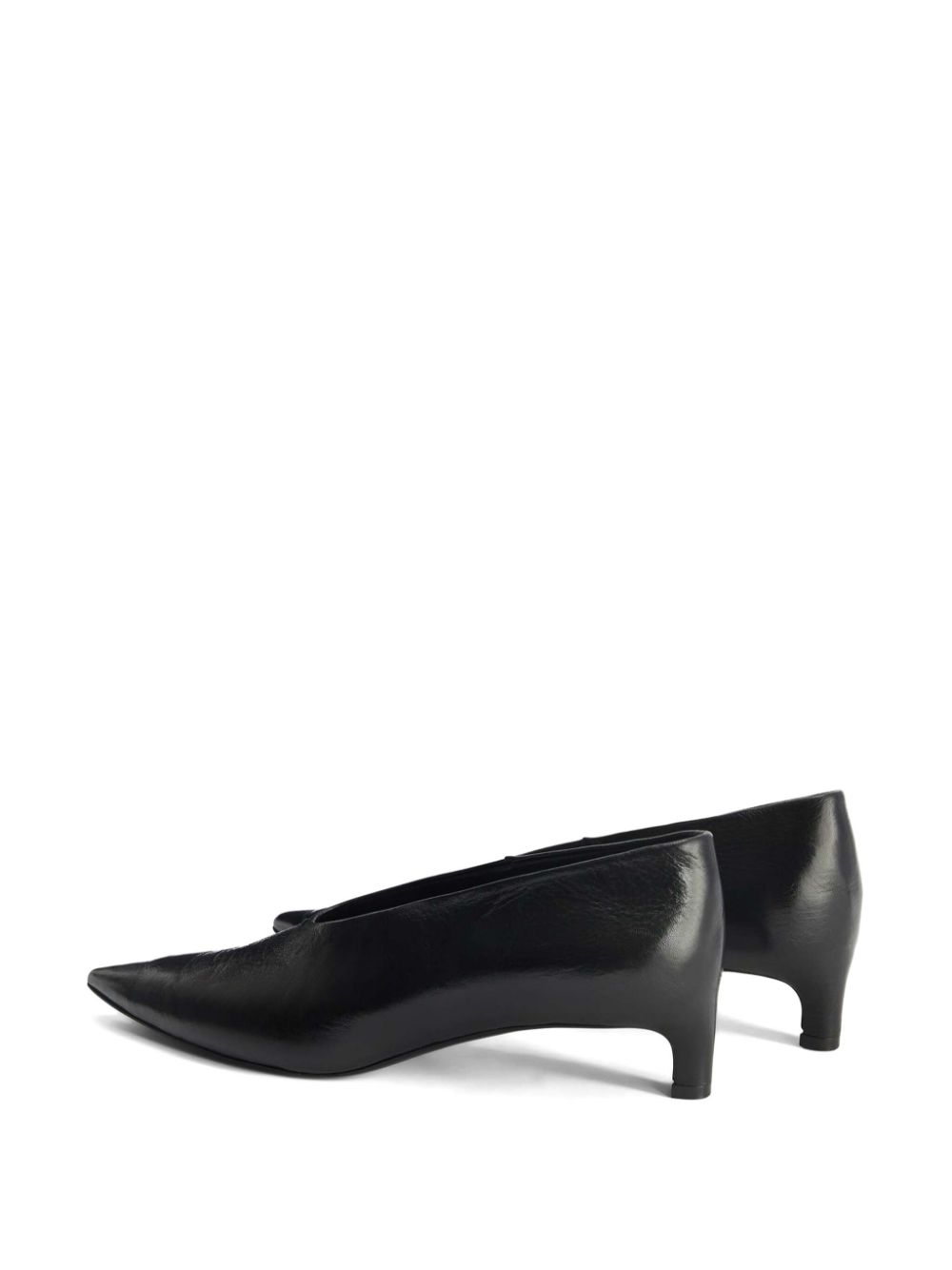 Jil Sander Leren pumps Zwart