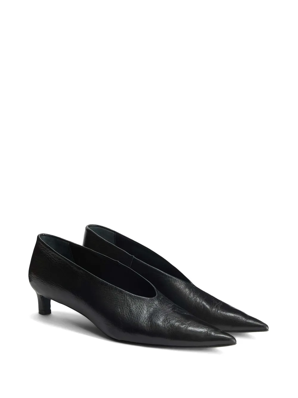 Jil Sander Leren pumps Zwart